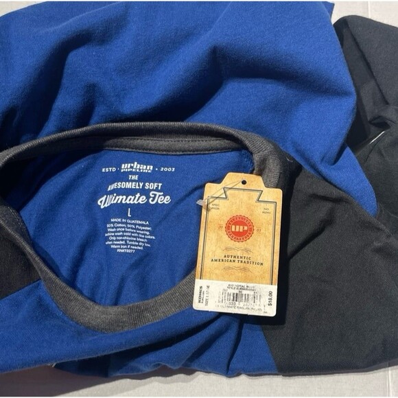 Urban Pipeline Boys Ultimate Raglan Tee Size L New With Tags - Picture 4 of 5